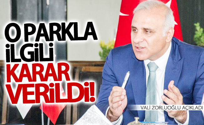 Vali Zorluoğlu açıkladı! TOKİ'nin satışa çıkardığı parkla ilgili karar verildi