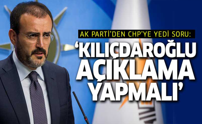 AK Parti'den CHP'ye 7 soru