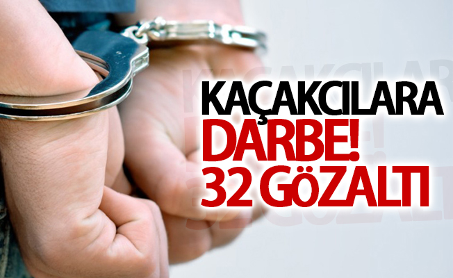 Van'da kaçakcılara darbe! 32 gözaltı