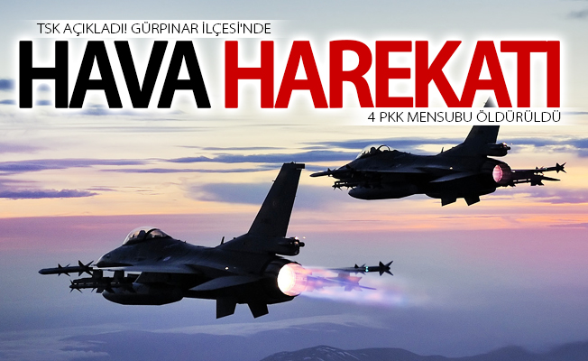 Gürpınar'da hava hareketı! 4 PKK mensubu öldürüldü
