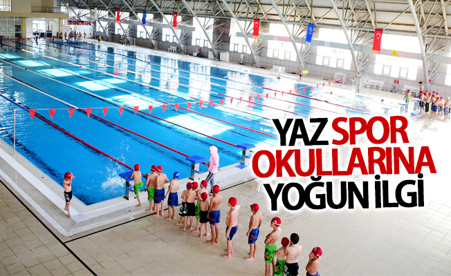 Yaz spor okullarına yoğun ilgi