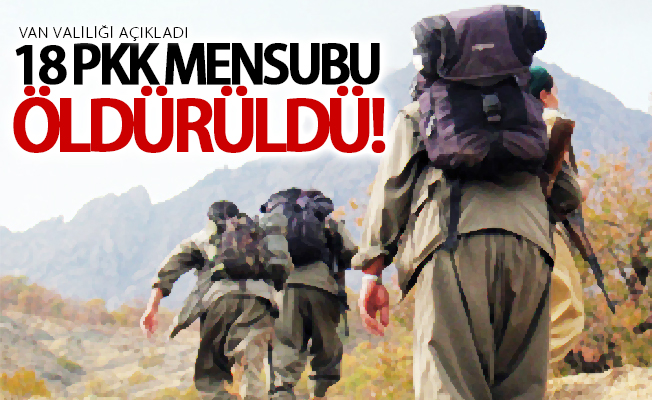 Van'da 18 PKK mensubu öldürüldü