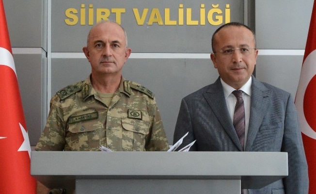 Van Asayiş Jandarma Komutanı Korgeneral Karataş, Siirt'te