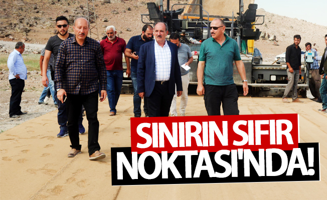 Büyükşehir, sınırın sıfır noktasında çalışıyor