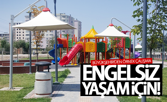 Büyükşehir'den parklarda örnek çalışma