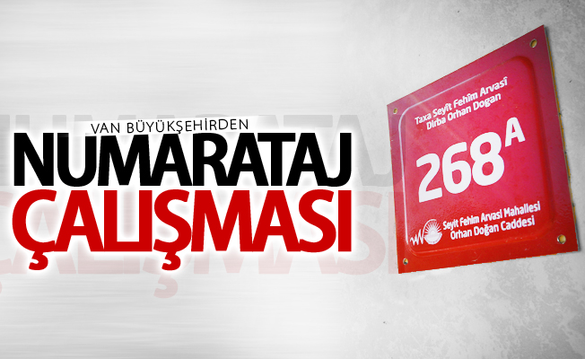 Büyükşehir’den numarataj çalışması