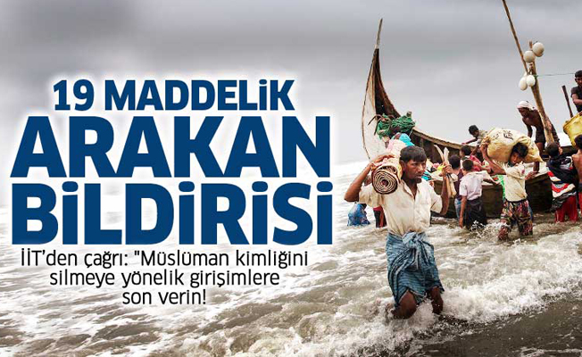 İİT'den 19 maddelik Arakan bildirisi