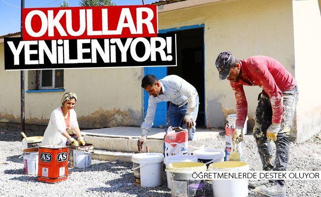 Büyükşehir Belediyesi okulları yeniliyor, öğretmenlerde destek oluyor