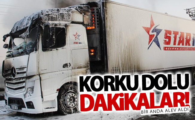 Van'da korku dolu dakikalar! Bir anda alev aldı