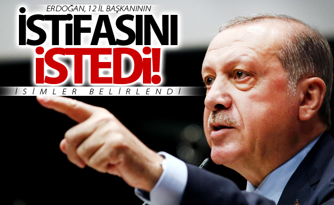 Erdoğan, 12 il başkanının istifasını istedi