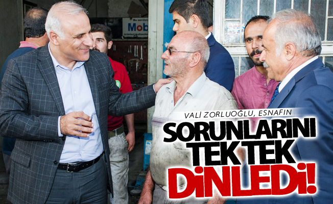 Zorluoğlu, esnafın sorunlarını dinledi