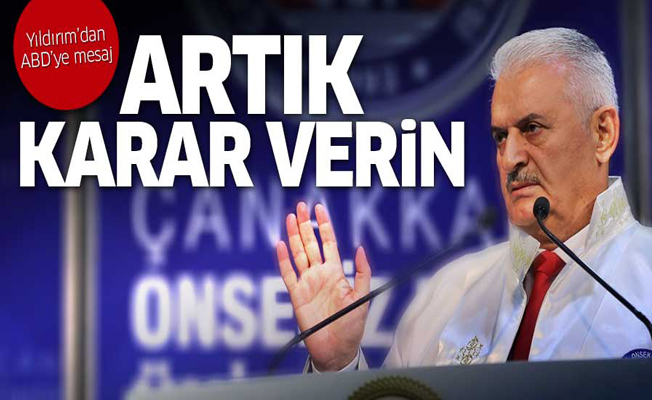 Binali Yıldırım'dan AB'ye: Artık karar verin