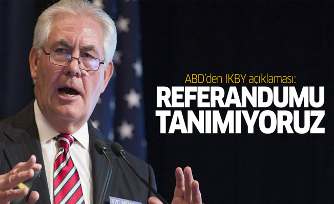 ABD: IKBY referandumunu tanımıyoruz