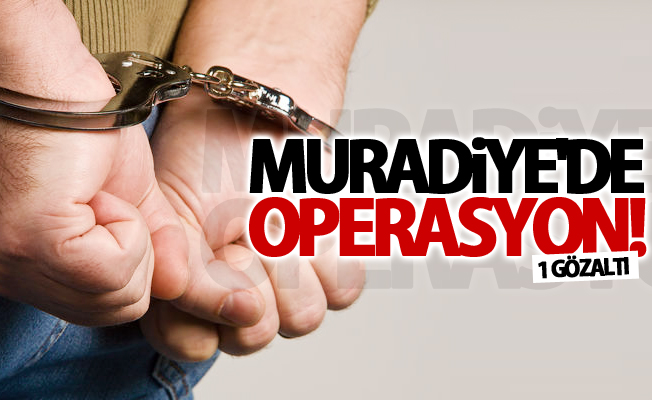 Muradiye’de operasyon! 1 gözaltı