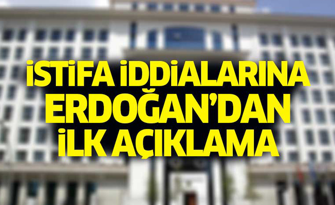 Ak Parti'de istifa iddialarına Erdoğan'dan ilk açıklama