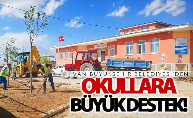 Van Büyükşehir Belediyesi’den okullara büyük destek!