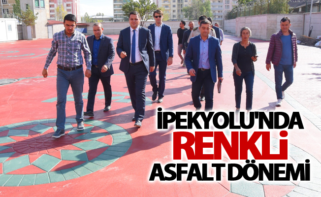 Van’da renkli asfalt dönemi