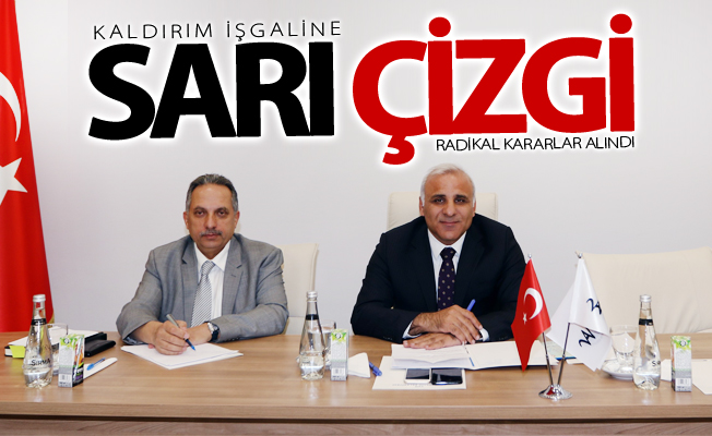 Van’da kaldırım işgaline karşı radikal kararlar alındı! Sarı çizgi geliyor