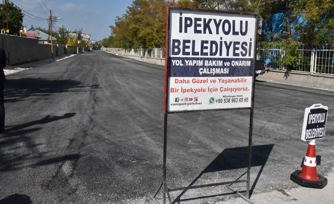 İpekyolu Belediyesinden yeni yol ve asfalt çalışması