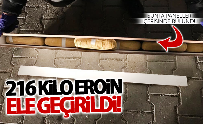 Van'da 216 kilo eroin ele geçirildi