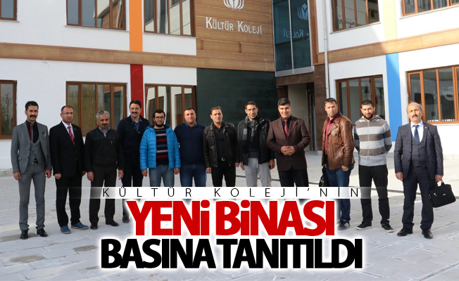 Kültür Koleji’nin yeni binası basına tanıtıldı