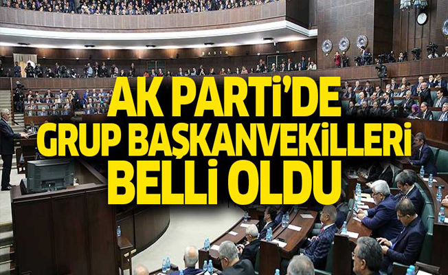 AK Parti'de grup başkanvekilleri belli oldu