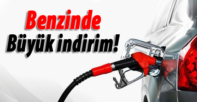 Benzinin litresine 14 kuruş indirim geldi