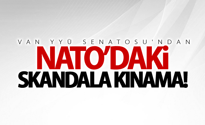 Van YYÜ Senatosu'ndan NATO’daki skandala kınama