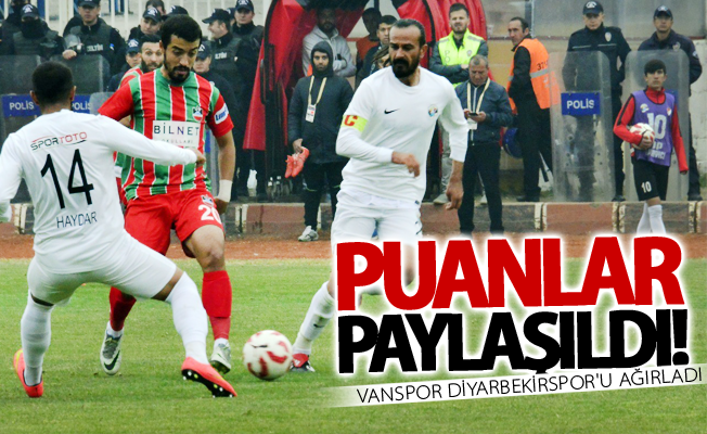 Vanspor evinde Diyarbekirspor'u ağırladı