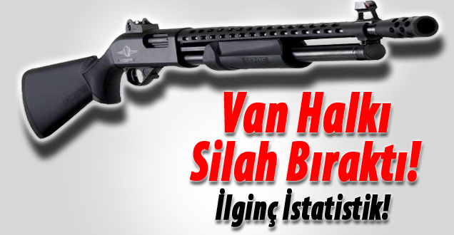Van'da Silah Satışıyla ilgili ilginç İstatistik!