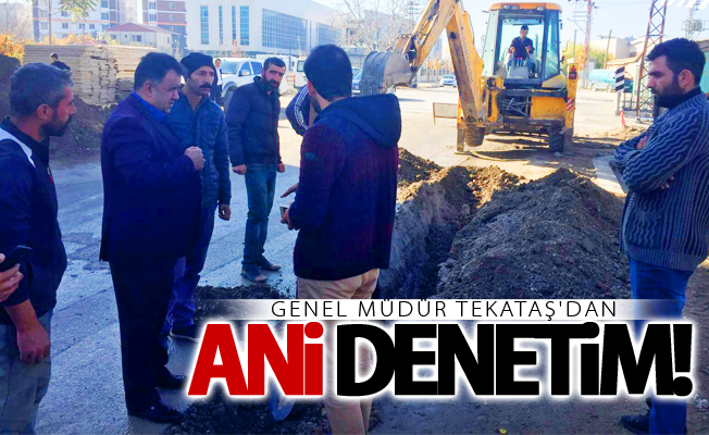 Genel Müdür Tekataş'dan ani denetim