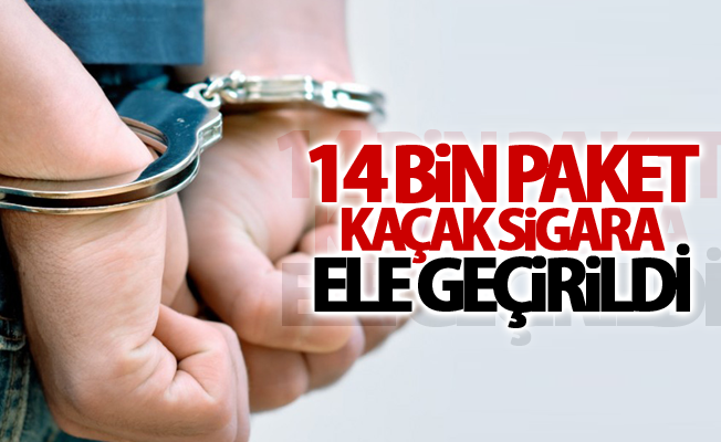 Van’da 14 bin paket kaçak sigara ele geçirildi