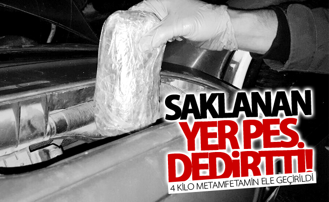 Van’da 4 kilo 140 gram metamfetamin ele geçirildi