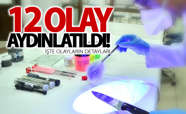 Van’da 12 olay aydınlatıldı