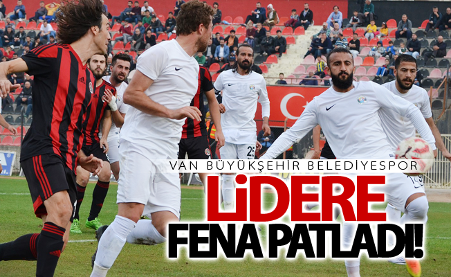 Van Büyükşehir Belediyespor lidere fena patladı