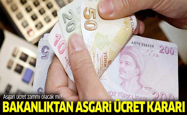 Maliye Bakanlığı'ndan asgari ücret kararı