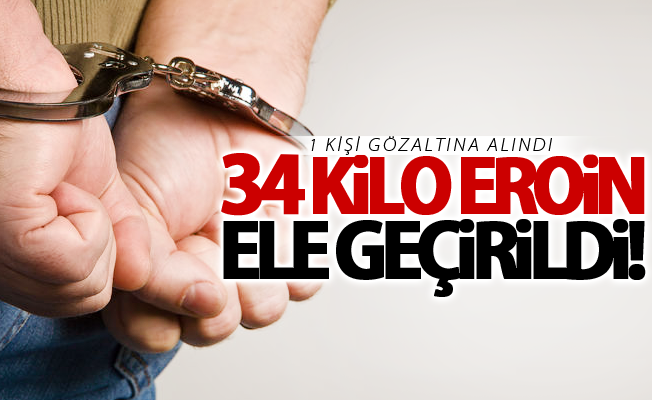 Van’da 34 kilo 387 gram eroin ele geçirildi