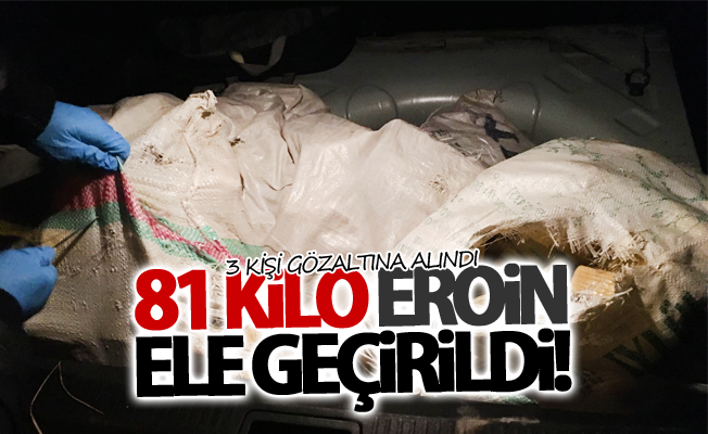 Van'da 81 kilo eroin ele geçirildi