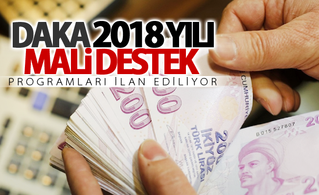 DAKA 2018 yılı mali destek programları ilan ediliyor