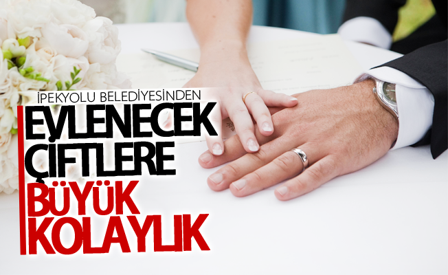 İpekyolu Belediyesinden evlenecek çiftlere büyük kolaylık