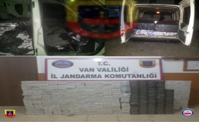 Van’da kaçak sigara operasyonu