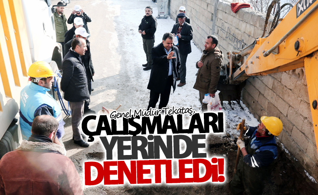 Genel Müdür Tekataş, çalışmaları denetledi