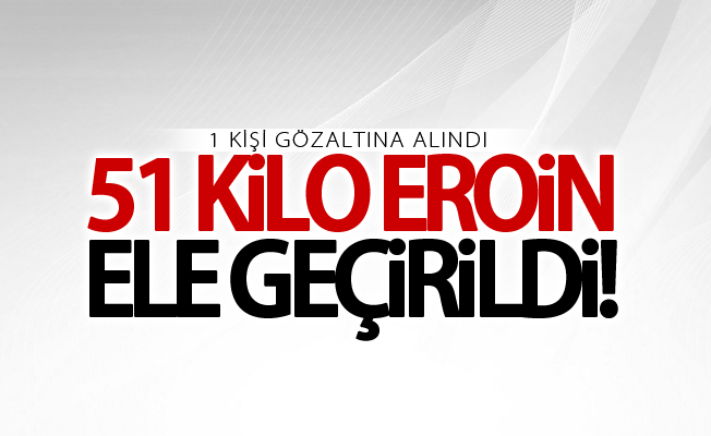 Van'da 51 kilo eroin ele geçirildi