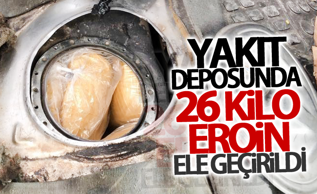 Van'da yakıt deposunda 26 kilo eroin ele geçirildi