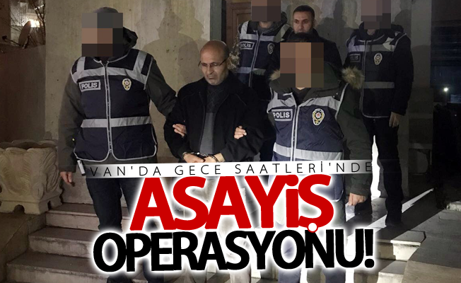 Van’da asayiş operasyonu: 2 gözaltı