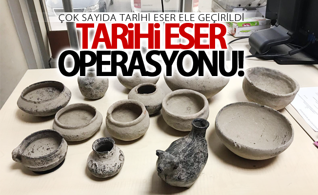 Van’da tarihi eser operasyonu