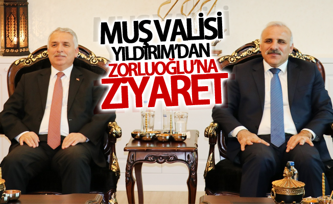 Muş Valisi Yıldırım’dan Vali Zorluoğlu’na ziyaret