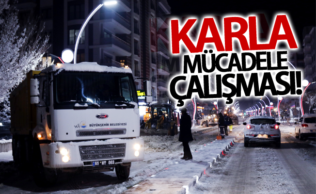 Van’da karla mücadele çalışması