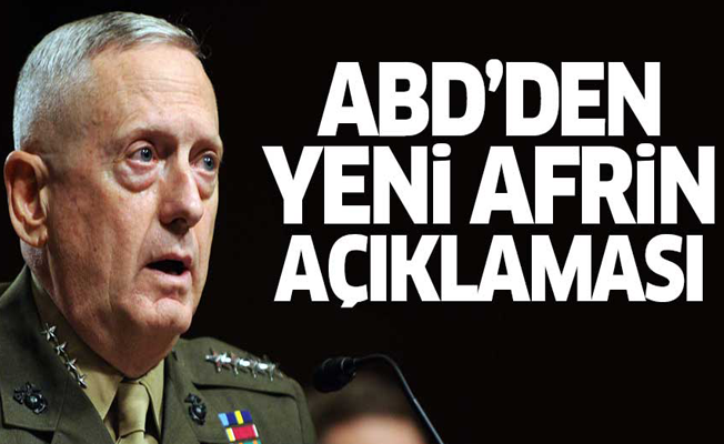 ABD Savunma Bakanı Mattis'ten Afrin'e operasyon açıklaması