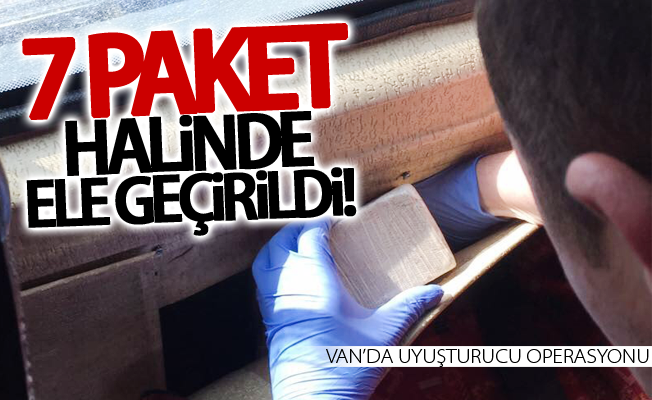 Van’da uyuşturucu operasyonu! 1 gözaltı